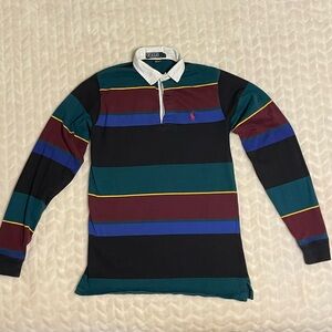 GUC- Polo by Ralph Lauren Multicolor Striped Shirt- Kids Size L